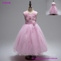 Weiße Prinzessin Spitze Kinder Blumenmädchenkleider für Hochzeiten High Low Perlen Kid Mädchen Party Pageant Kleid mit langen Zug